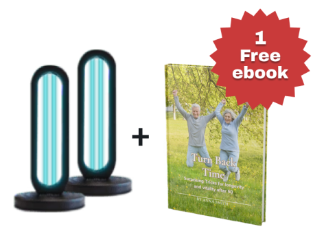 2x Bundle - UVO254™ Powered Home Disinfection Tower + 1 free ebook